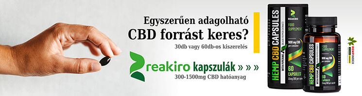 Reakiro CBD kapszula teljes spektrumú különböző hatóanyag mennyiséggel 30db és 6db-os kiszerelésben!