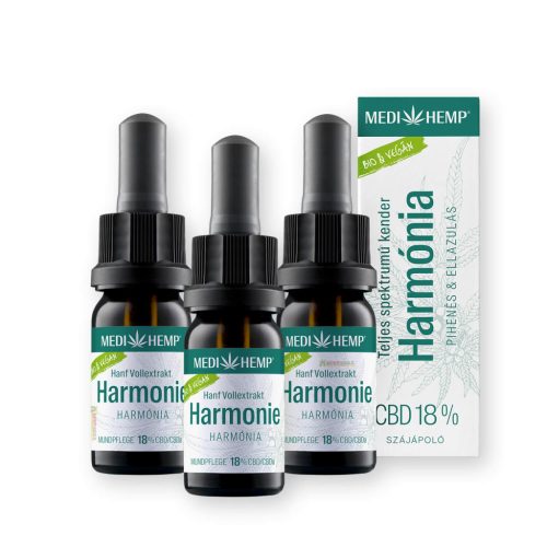 CBD CSOMAGAJÁNLAT | 3db 18% teljes spektrumú Medihemp (3x1800mg) CBD olaj | 3x10ml