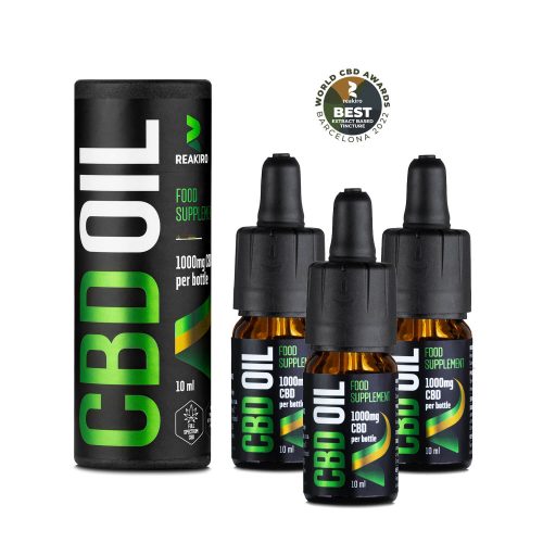 CBD CSOMAGAJÁNLAT | 3db 10% teljes spektrumú Reakiro (3x1000mg) CBD olaj | 3x10ml
