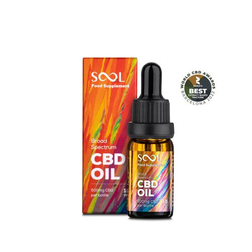 5% Reakiro SOOL széles spektrumú CBD olaj (500mg) 10ml