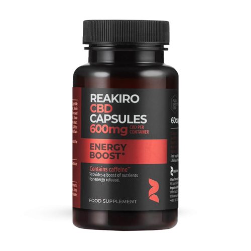 Energetizáló 600mg Reakiro teljes spektrumú CBD kapszula | 60db