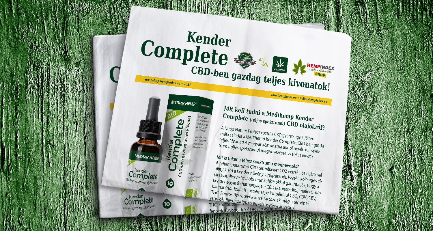 Mit kell tudni a Medihemp Kender Complete teljes spektrumú CBD olajokról?