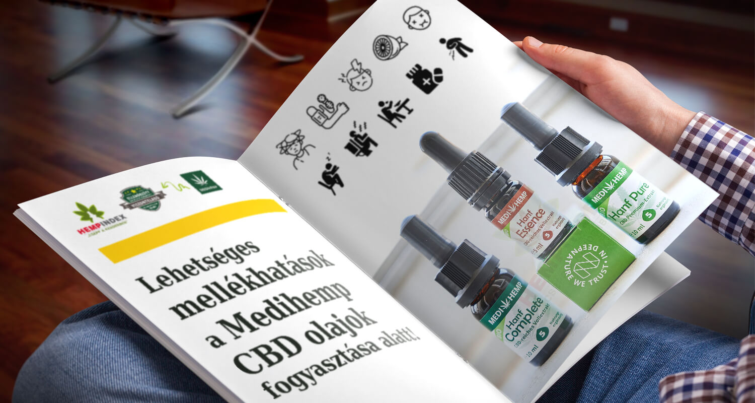 Lehetséges mellékhatások a Medihemp CBD olajok fogyasztása alatt!