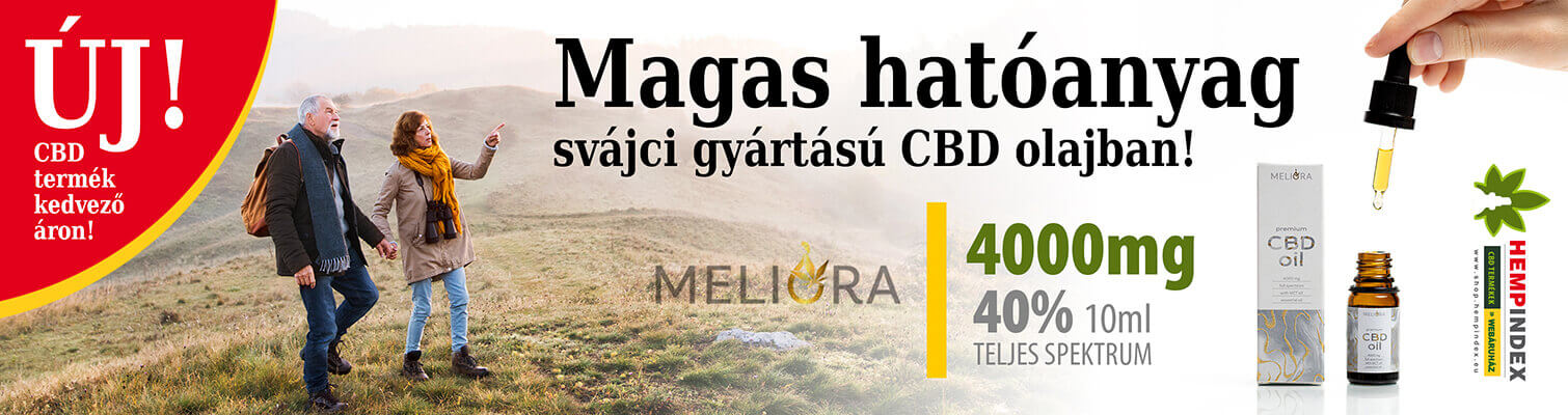 Meliora 4000mg hatóanyag tartalmú teljes spektrumú CBD olaj