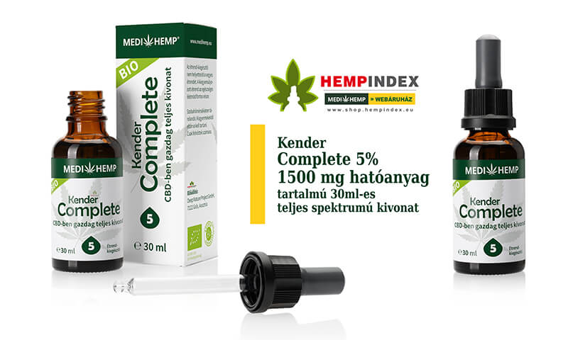5%-os 1500mg hatóanyag tartalmú Medihemp Complete teljes spektrumú CBD olaj
